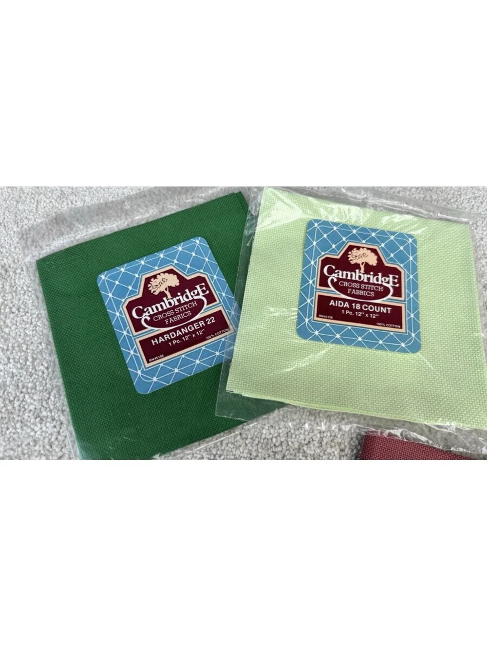 Lot Of Aida Cloth, Multicolor, Basic